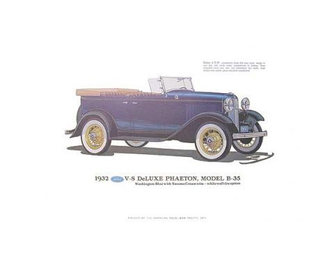 Print - 1932 Ford Deluxe Phaeton (B35) - Unframed