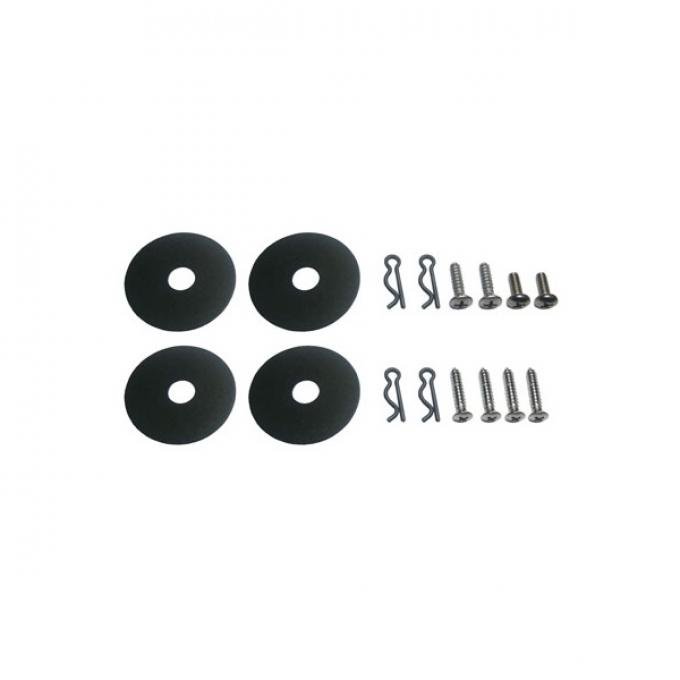 Ford Mustang Seat Side Shield Hardware Kit - 12 Pieces - Standard Interior