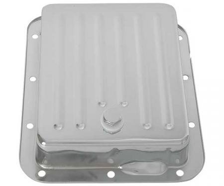 Transmission Pan - C4 - Chrome - Ribbed Design - Ford & Mercury