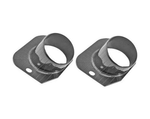 Ford Mustang Defroster Ducts - Black Molded Plastic - Includes Mounting Clips