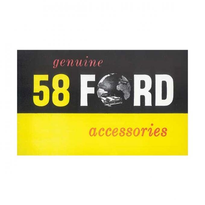 1958 Genuine Ford Accessories, Passenger Car and Truck - 21Pages