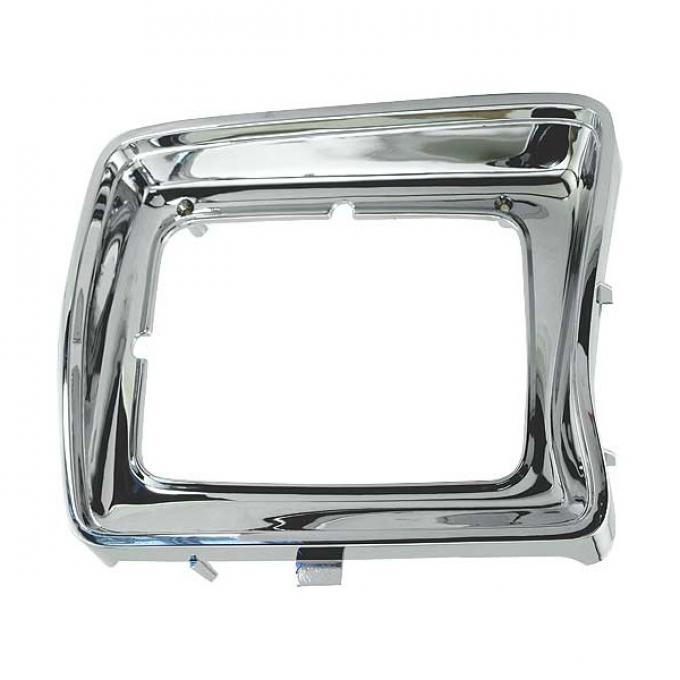 Ford Pickup Truck Headlight Door - Chrome - Rectangular Headlight - Right - F100 Thru F350