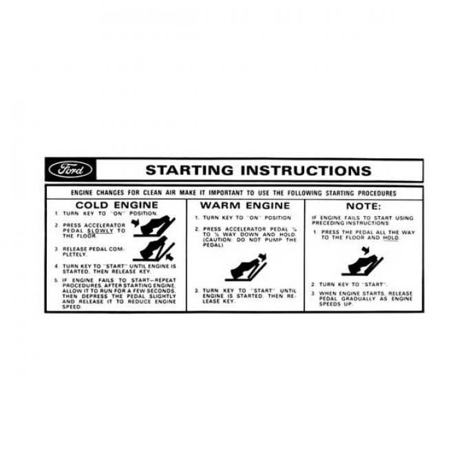 Sun Visor Starting Instructions Sleeve - Falcon