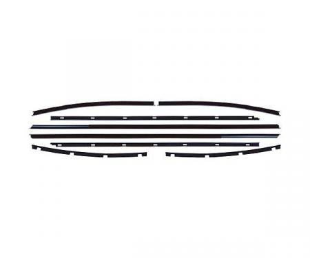 Belt Weatherstrip Kit - Doors & Rear Quarter Windows - 8 Pieces - Ford 2 Door Hardtop