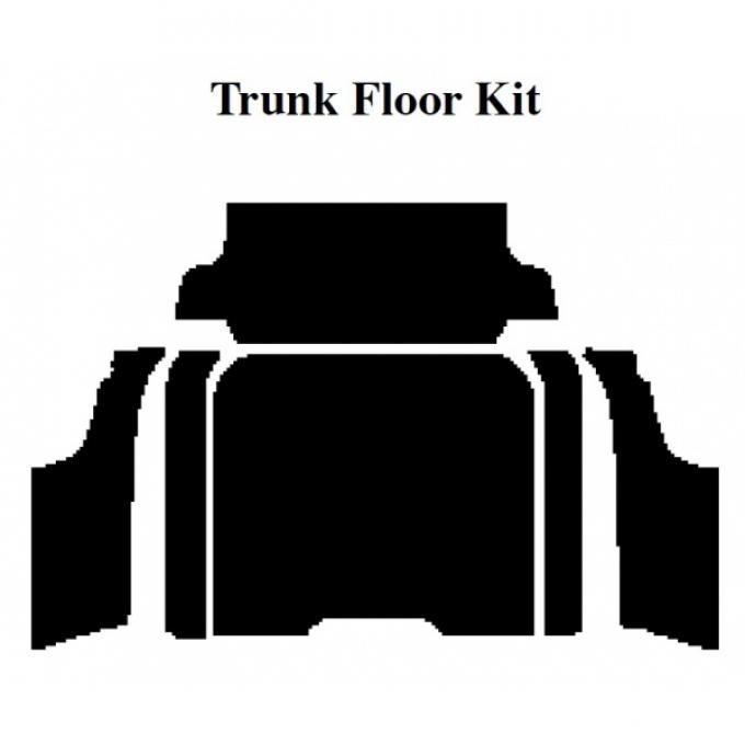 Insulation Kit, Trunk Floor Kit, 1955-56