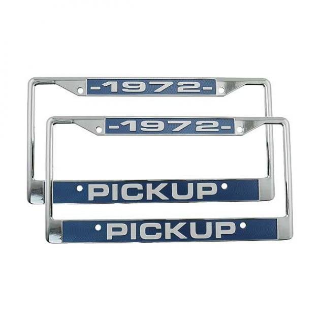 FDM MFG Chrome License Plate Holder For 1962 Ford Cars & Pickup Trucks – Front & Rear