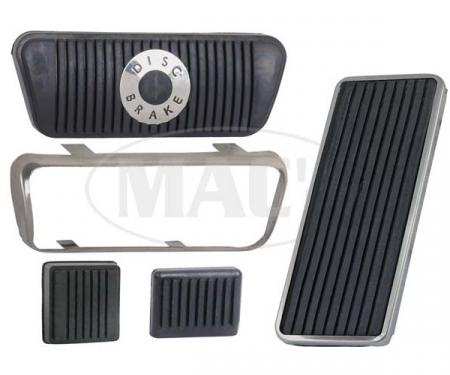 Pedal Pad Kit, Automatic Transmission, Disc Brakes, Fairlane, Ranchero, 1967