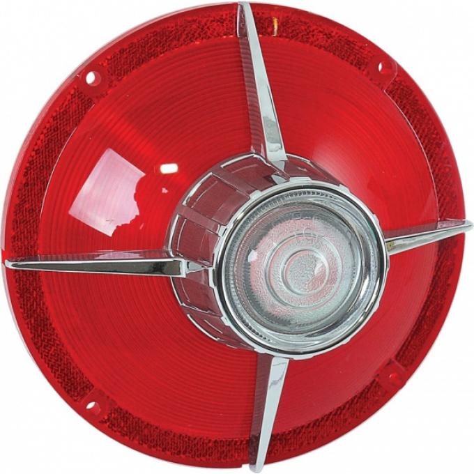 Taillight Lens, With Backup, Galaxie, 1963