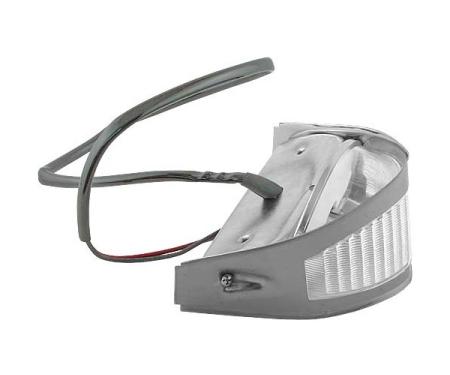 Ford Pickup Truck Parking Light Assembly - Polished Stainless Steel Rim - F100 Thru F350