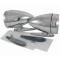 Mustang Red LED Turn Signal Side Mirrors, Shelby Sport-Style With Short Bases, 1964-1966