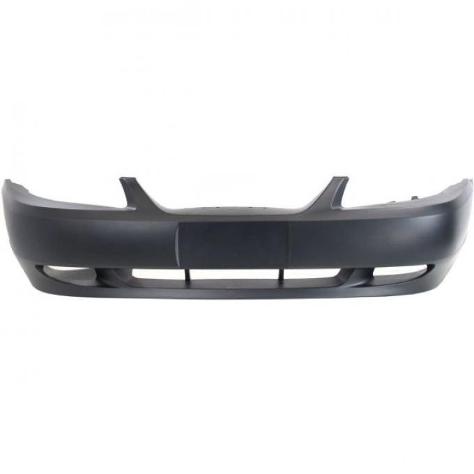 Mustang Front Bumper Cover Matte-Black W/O Hole 1999-00