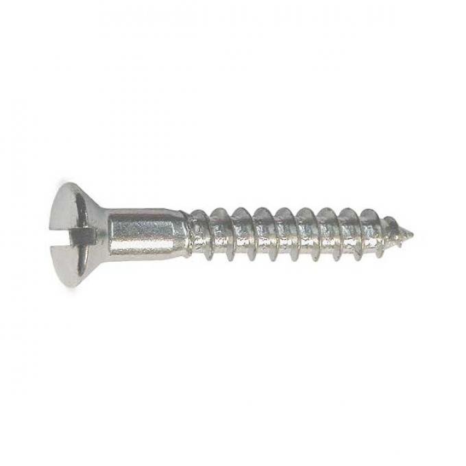 Oval Head Wood Screw - 10 X 1-1/4 - Slotted