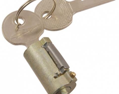 Ford Thunderbird Trunk Lock Cylinder, Includes 2 Keys, No Longer Includes The Cover, 1961-63