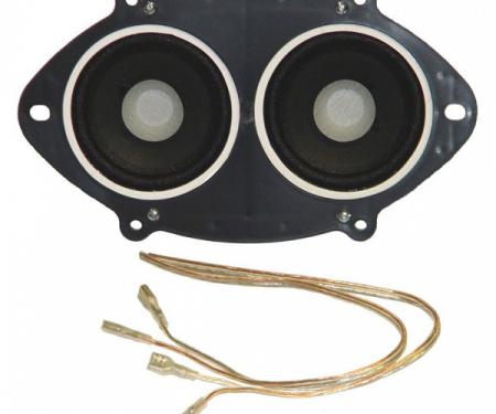 Ken Harrison Speaker Assembly, w/ Dual 3.5" Speakers, 67-73Mustang