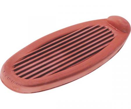 Model A Ford Brake & Clutch Pedal Pad Set - Red Rubber