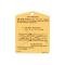 Instruction Tag, Heater, Galaxie, 1965