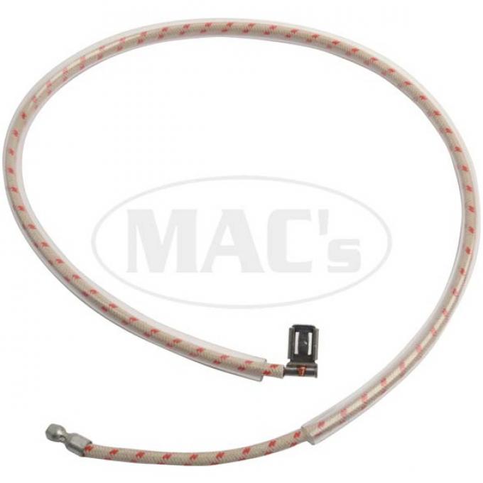 Oil Sender To Cowl Wire - 15 - Braided Wire - Mercury