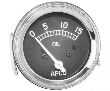 Model A Ford Oil Pressure Accessory Gauge - Under Dash - Apco Gauge