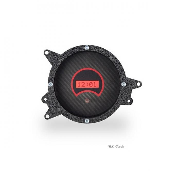 Ford Dakota VLK Digital Clock With Carbon Fiber Style Face,1969-1970