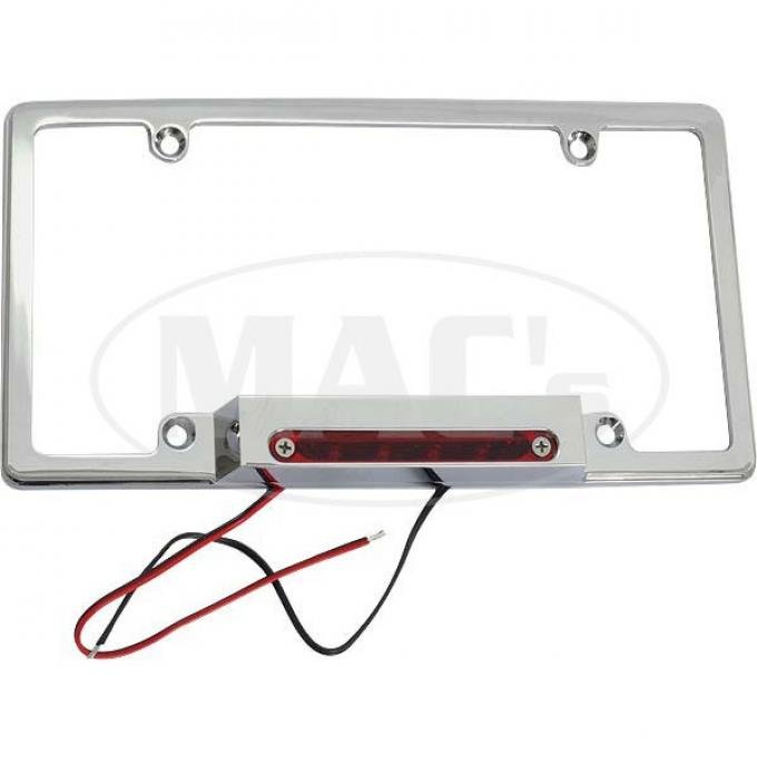 License Plate Frame With Third