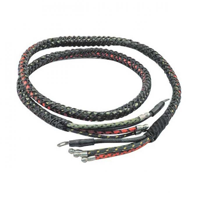 Ford Pickup Truck Headlight Wiring - Braided Wire - 8 Terminals