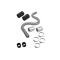 24 INCH STAINLESS STEEL RADIATOR HOSE KIT WITH CHROME ENDS