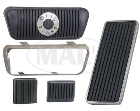 Pedal Pad Kit, Automatic Transmission, Disc Brakes, Fairlane, Ranchero, 1967