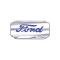 Hood Emblem - Ford Script - Die Stamped - Chrome With Blue Insert - Ford Pickup, Commercial & Truck Except Sedan Delivery