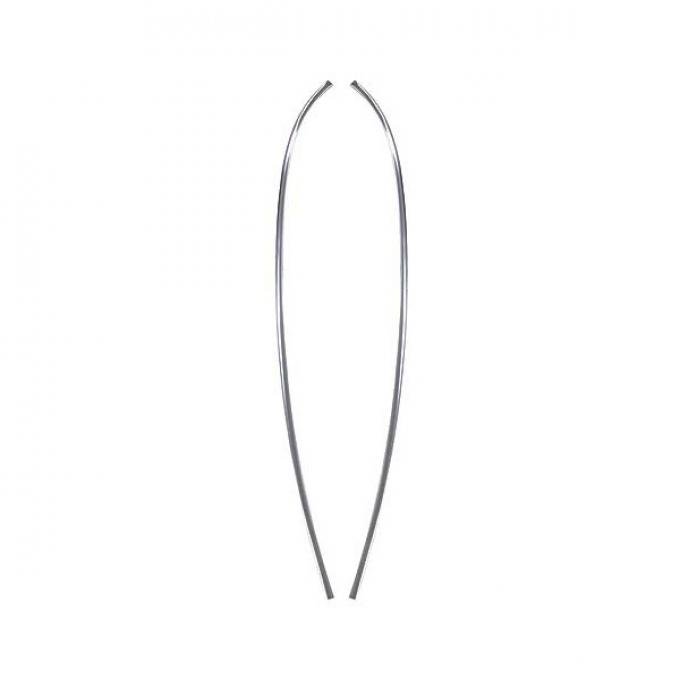 Outer Grille Trim Mouldings - Stainless Steel - Ford Passenger