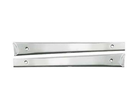 Windshield Garnish Mouldings - Stainless Steel - Ford Cabriolet
