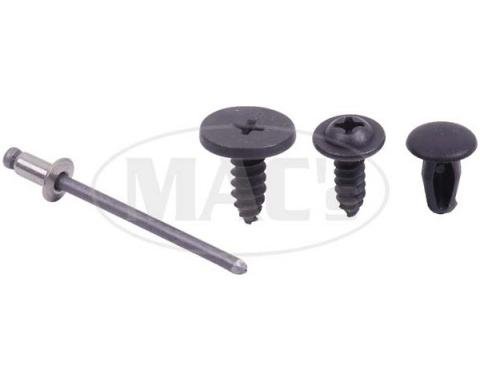 Ford Mustang Roof Rail Seal Hardware Set - Fastback