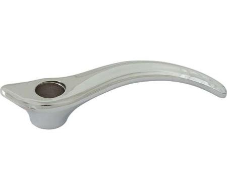 Model A Ford Inside Door Handle - Lift Up Style - Scroll Type - Chrome - Pointed Nose - Fordor Sedans Only