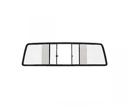 Ford Pickup Truck Sliding Rear Window - Light Gray Tinted Glass - 55-5/16 Wide X 13-3/16 High