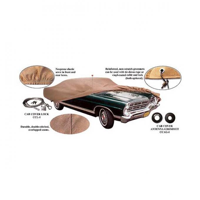 Car Cover - Tan Flannel