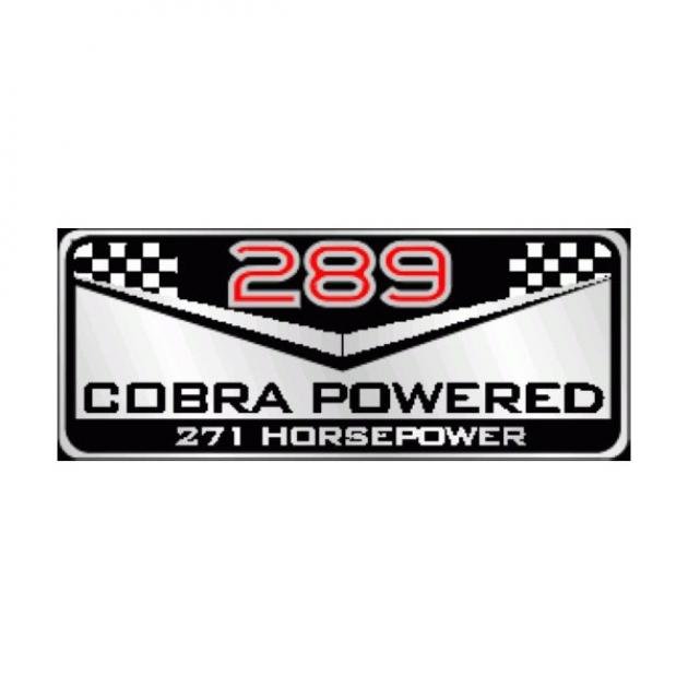 Ford Mustang Decal - Valve Cover - Ford 289 Cobra Power 271HP | Blue ...
