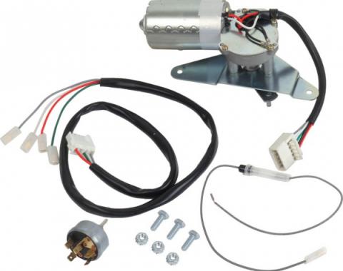Ford F100/F250 Electric Windshield Wiper Motor Kit, 12V 2-Speed, Economy, 1953-1955