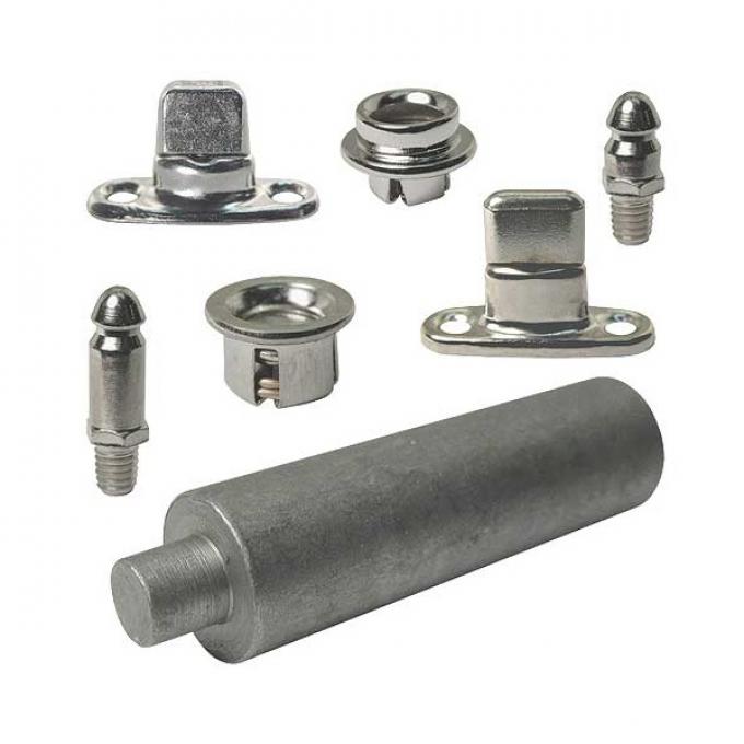 Model A Ford Side Curtain Fastener Set - Phaeton - 39 PieceSet