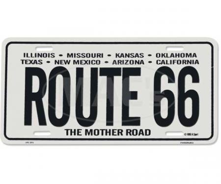 License Plate, Route 66, 8 States