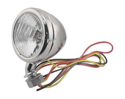 Cowl Lamps - Stainless Steel - With Turning Signal - With Both 6 & 12 Volt Bulbs - Ford Passenger
