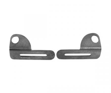 Model T Ford Front License Plate Bracket - 2 Piece Type - Powder-coated - Black