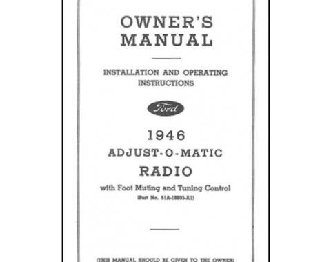 Radio Installation Handbook - 8 Pages - Ford