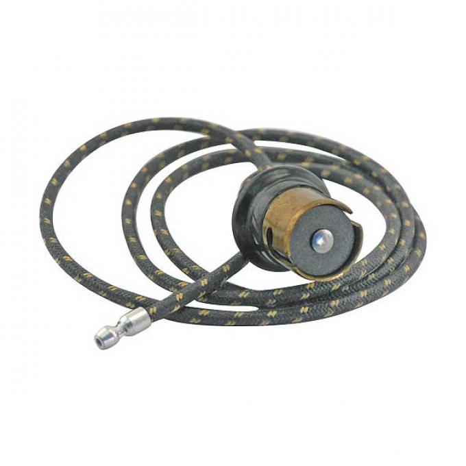 Ford Pickup Truck Parking Light Wire - 1 Wire - Black With Yellow - 30 Long