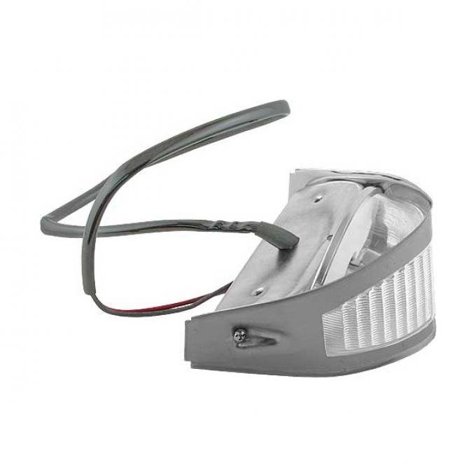 Ford Pickup Truck Parking Light Assembly - Polished Stainless Steel Rim - F100 Thru F350