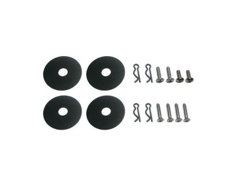 Ford Mustang Seat Side Shield Hardware Kit - 12 Pieces - Standard Interior