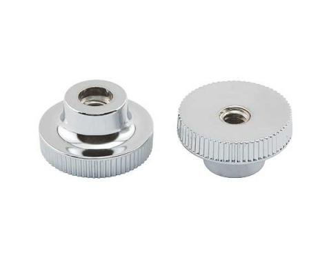 Windshield Slide Nut - Foreign Made - Chrome - Ford Passenger