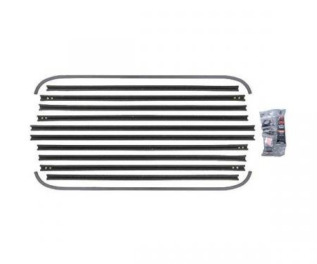 Window Channel Kit - Rear Doors - Ford Fordor Sedan With Handle At Front Of Door (Early Type)