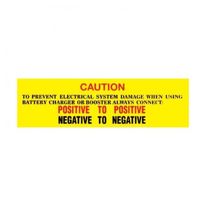 Caution Battery Warning Decal - Mercury