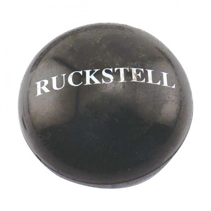 Model T Ford Ruckstell Gearshift Lever Knob - Black Plastic- Oval Shaped - Stamped With Ruckstell Name