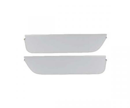 Ford Pickup Truck Sun Visors - New Style - Off-White Corinthian Grain Vinyl - Ford F100 To Ford F900