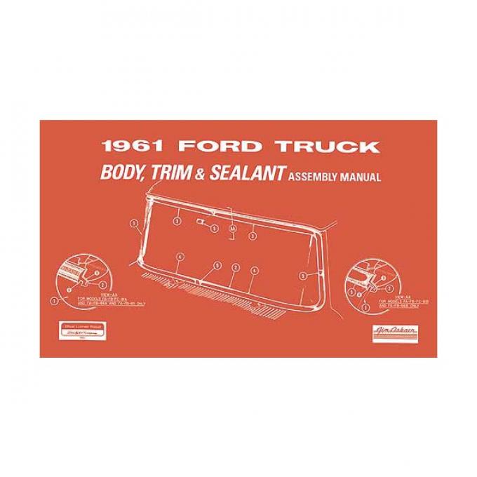 Body and Interior Assembly Manual - 1961 Pickup - 52 Pages
